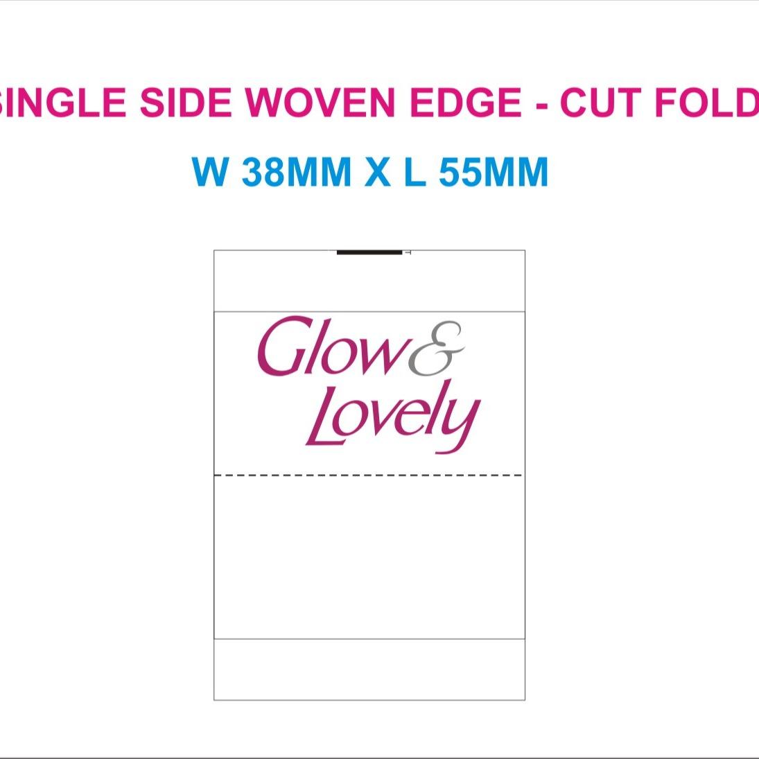 Tafeta Lable -(Glow & Lovely) Width 1.5
